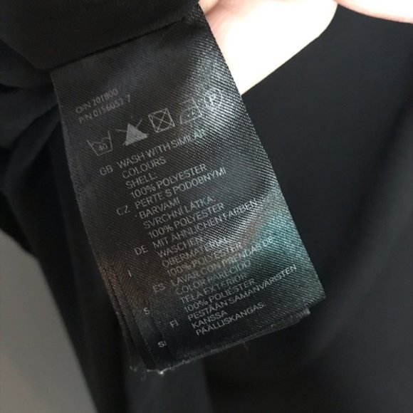 H&M long black semi sheer sleeveless top size 2 - Picture 2 of 7